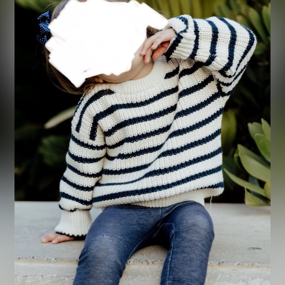 French Kids Cotton Mariner Sweater 3T
